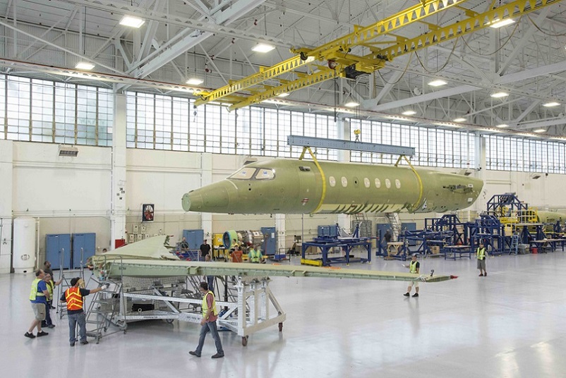Cessna Completes Wing Fusselage mate on Citation Longitude.jpg