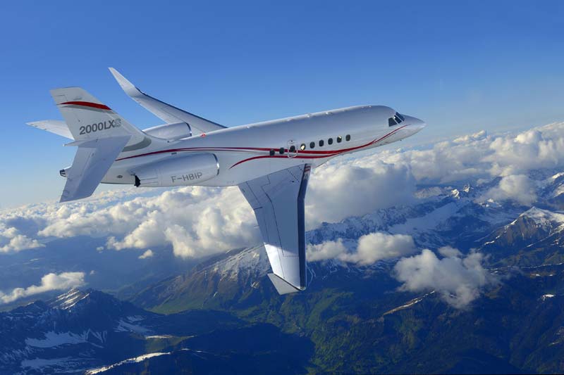 Falcon 2000LXS First Business Jet To Fly 200 ft Instrument Approach using EGNOS LPV200 Service.jpg