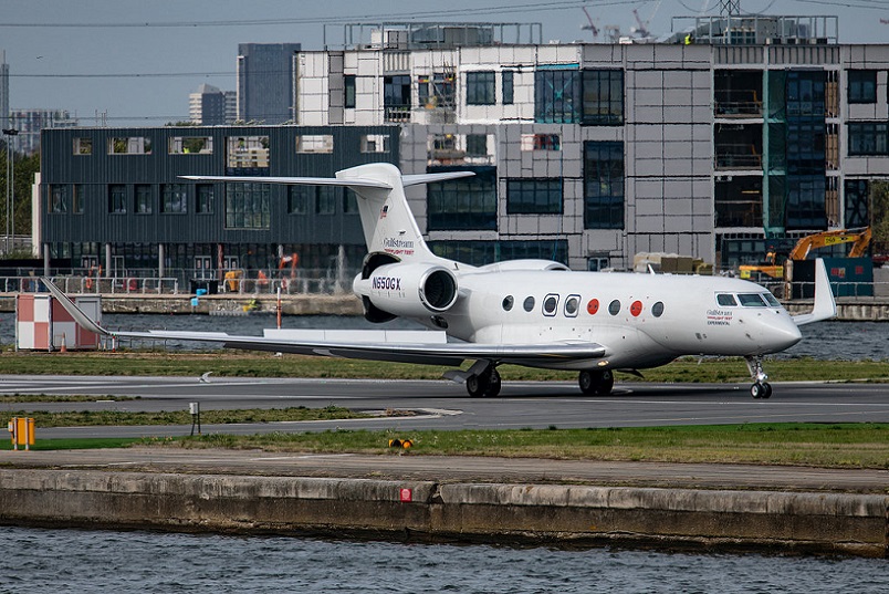 Gulfstream G650 Conducting Steep Approach Trials At LCY (1).jpg